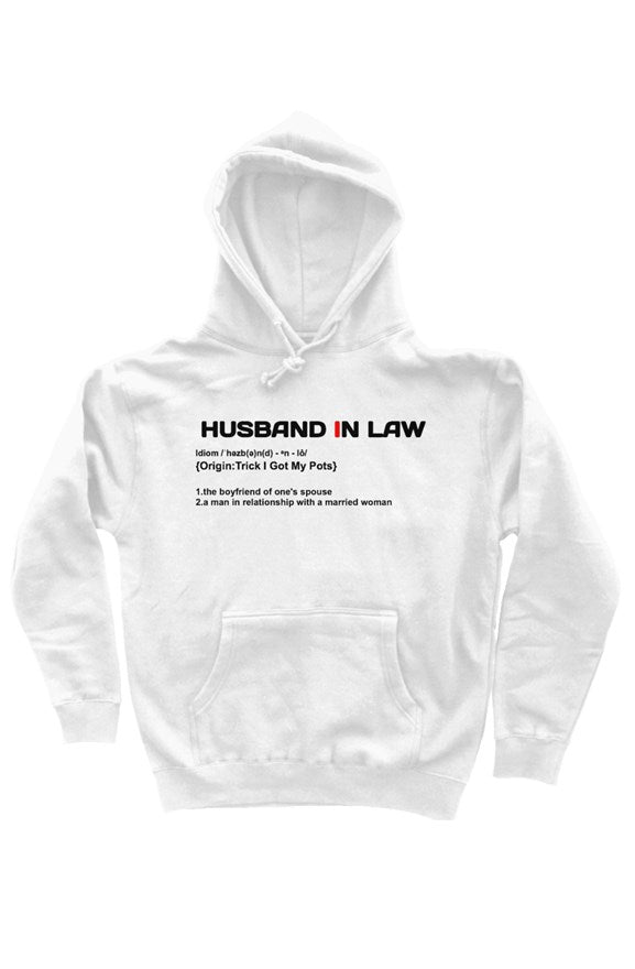 White heavyweight pullover hoodie
