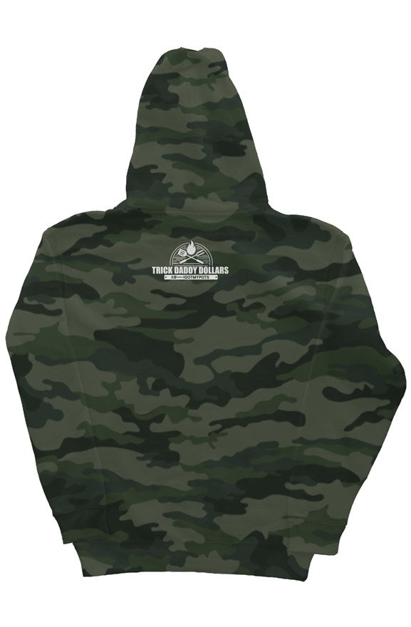 Camo heavyweight pullover hoodie