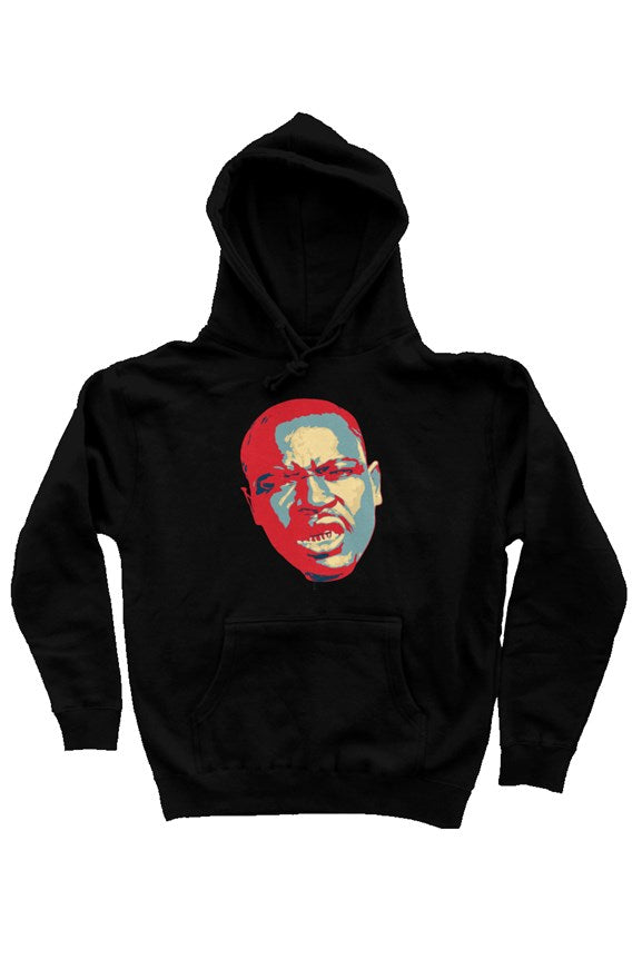Black heavyweight pullover hoodie